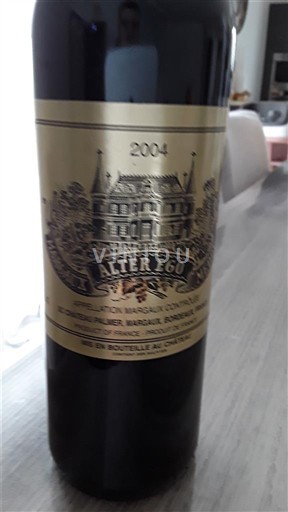 Bordeaux Margaux Château Palmer Alter Ego 2004