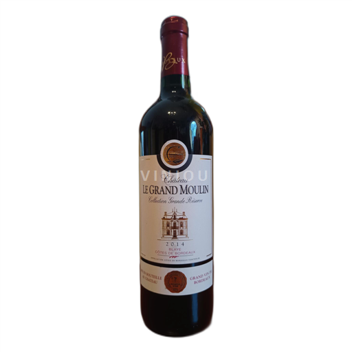 Bordeaux Blaye-Côtes-de-Bordeaux Château Le Grand Moulin Collection Grande Réserve 2014