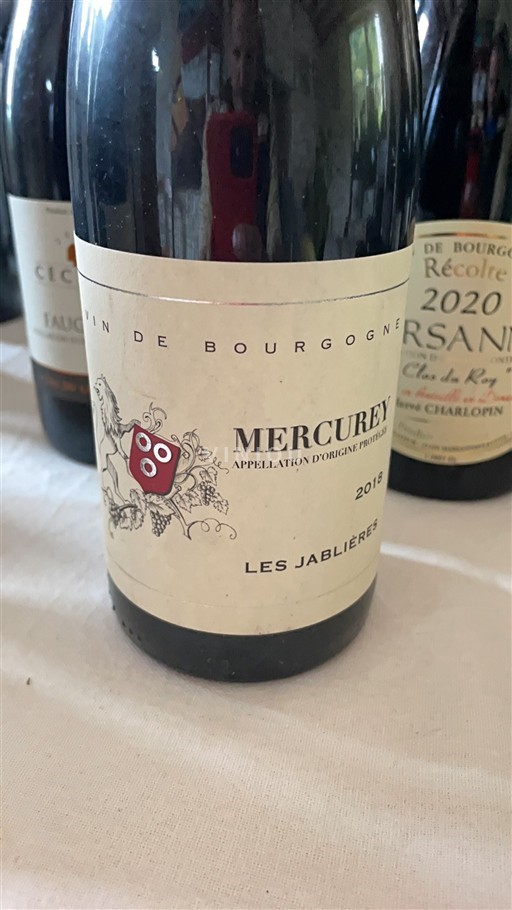 Burgundija Mercurey Les Jablières 2018