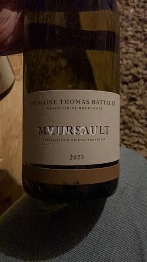 Burgund Meursault Domaine Thomas Battault 2023