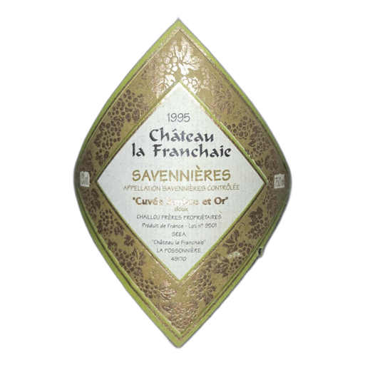 Dolina Loare Savennières Château la Franchaie Ambre et Or 1995
