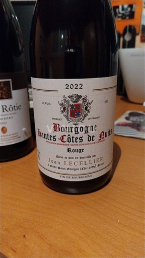 Borgonha Hautes Côtes de Nuits Jean lecellier  2022