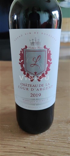 Bordeaux Bordeaux supérieur Château de la Cour d'Argent 2019