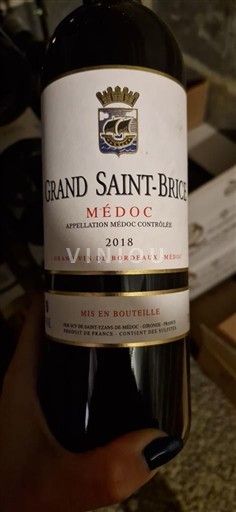 Bordeaux Médoc Grand Saint Brice 2018