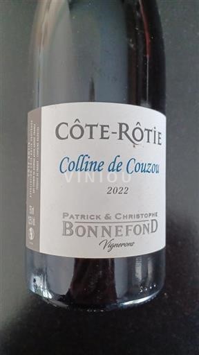 Valle del Ródano Côte-rôtie Patrick & Christophe Bonnefond Colline de Couzou 2022
