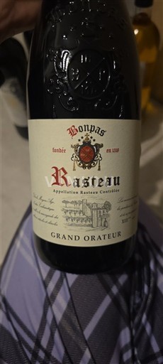 Rhône-dalen Rasteau Bonpas Grand Orateur Ikke årgangsbestemt