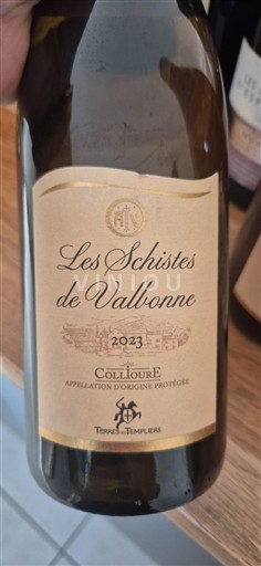 Roussillon Collioure Terres des Templiers Les Schistes de Vallbonne 2023