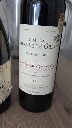 Bordeaux Saint-Émilion Grand Cru Château Lalande de Gravet Caperot 2021