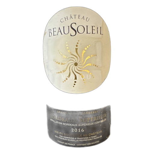 Bordeaux Bordeaux Supérieur Château BeauSoleil 2016