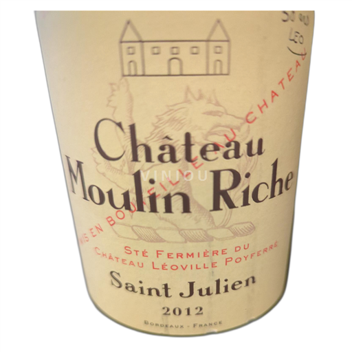 Bordeaux Saint-Julien Château Moulin Riche 2012
