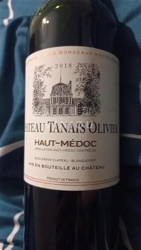 Bordéus Haut-Médoc Château Tanais Olivier 2018