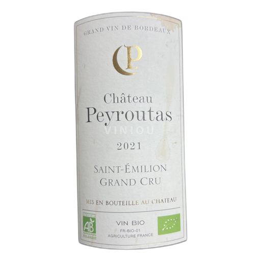 Bordéus Saint-Émilion Grand Cru Château Peyroutas 2021