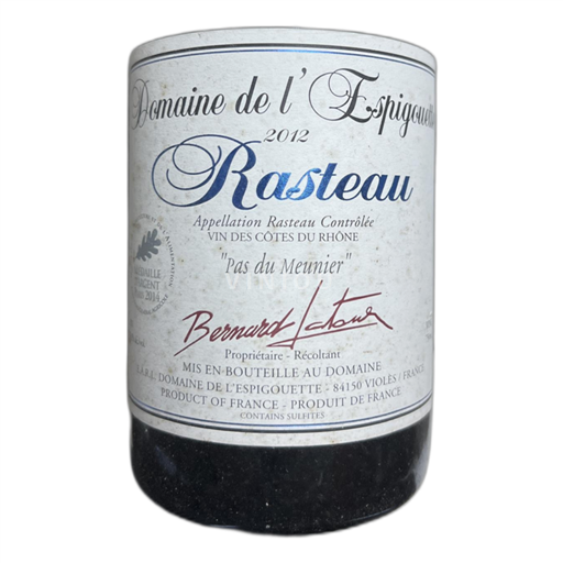 Valle del Ródano Rasteau Domaine de l'Espigouette Pas du Meunier 2012