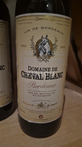 Vins Bordeaux Domaine Cheval Blanc - 2002 - Avis, conseil