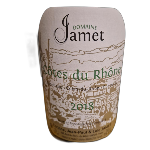 Vallée du Rhône Côtes-du-rhône Domaine Jamet 2018