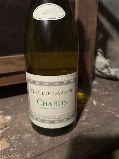 Burgundi Chablis Clotilde Davenne 2021