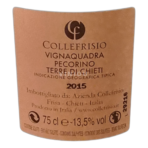 Abruci Neopredeljeno Collefrisio Vignaquadra 2015