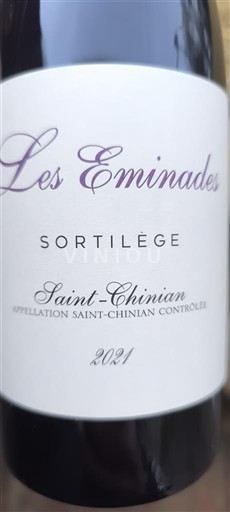 Langvedok Saint-Chinian Les Eminades Sortilèges 2021