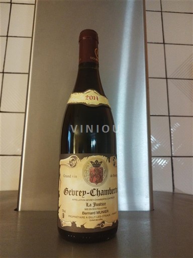 Bourgogne Gevrey-chambertin Bernard Munier La Justice 2012