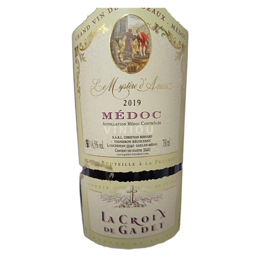 Bordéus Médoc La Croix de Gadet Le Mystère d'Anaïs 2019