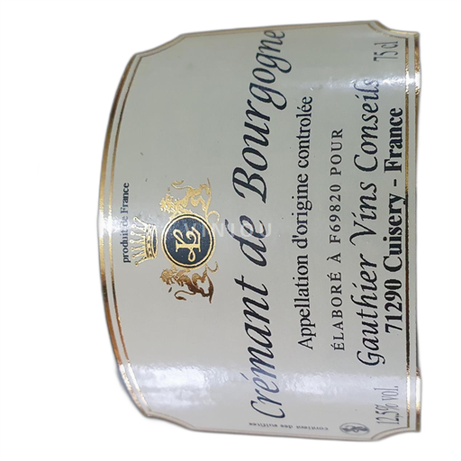 Bourgogne Crémant de Bourgogne Gauthier Vins Conseils Ikke årgangsbestemt