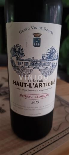 Burdeos Pessac-Léognan Château Haut-L'Artigue 2019