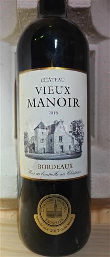 Bordoja Bordo Château Vieux Manoir 2016