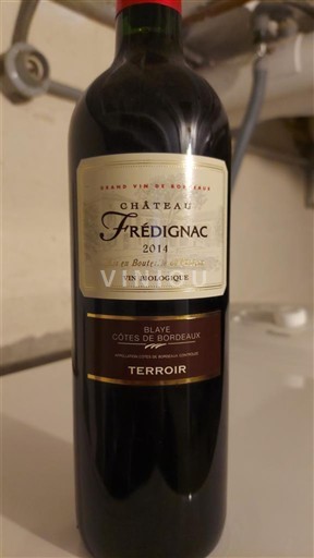 Bordeaux Blaye-côtes-de-bordeaux Château Frédignac Terroir 2014