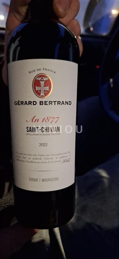 Vin Rouge sec An 1877 Gérard Bertrand 2022 Frankrike Languedoc Saint-Chinian AOC