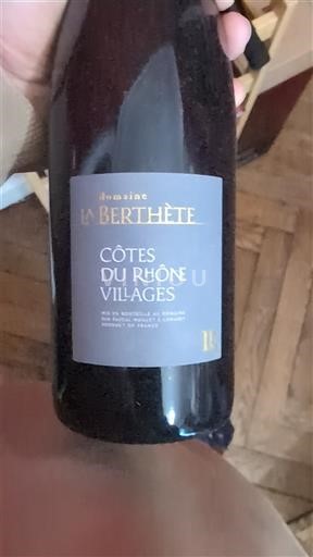 Thung lũng Rhône Côtes-du-rhône-villages Domaine La Berthète 2022