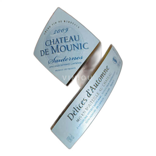 Bordeaux Sauternes Château de Mounic Délices d'Automne 2009