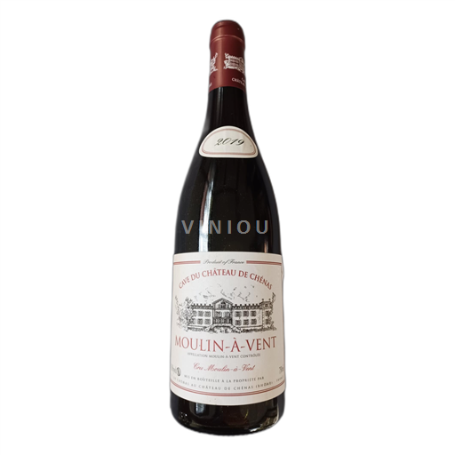 Vin Rouge sec Château Cave du de Chénas 2019 France Beaujolais Moulin-à-vent AOC