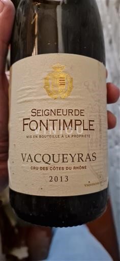 Vin Vacqueyras Seigneur de Fontimple - Avis, conseil