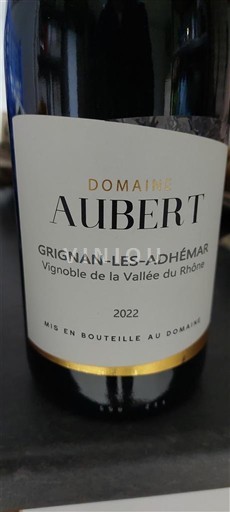 Rhône Valley Grignan-les-Adhémar Domaine Aubert 2022