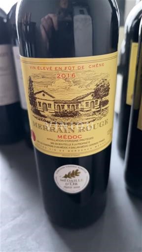 Bordeaux Médoc Merrain Rouge 2016