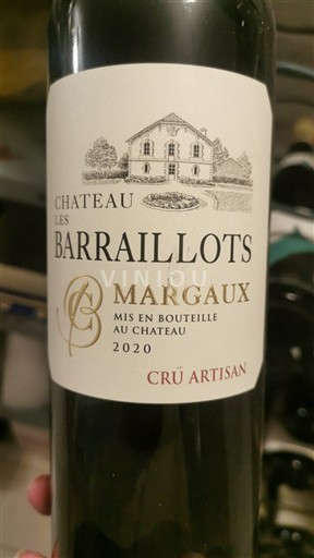 Bordeaux Margaux Château Les Barraillots 2020