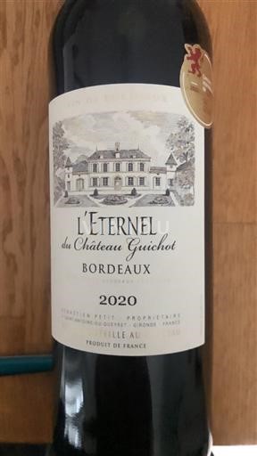Bordeaux Château Guichot L'Éternel 2020