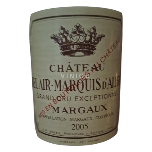 Bordeaux Margaux Château Bel-Air Marquis d'Aligre 2005
