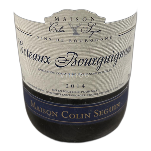 Bourgogne Bourgognebackar Maison Colin Seguin 2014