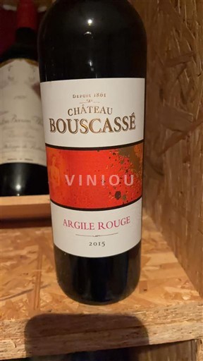 Sud-Ouest Madiran Château Bouscassé Argile Rouge 2015