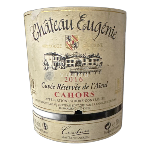 Sydvestfrankrig Cahors Château Eugénie Réservée de l'Aïeul 2016