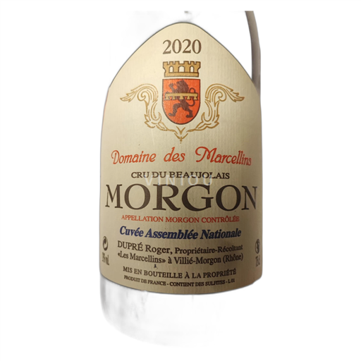 Beaujolais Morgon Domaine des Marcellins reserve Assemblée Nationale 2020