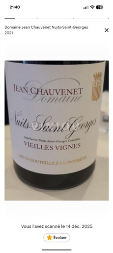 Burgundija Nuits-Saint-Georges Jean Chauvenet Vieilles Vignes 2021