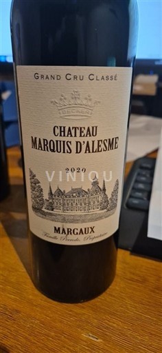 Burdeos Margaux Château Marquis d'Alesme 2020