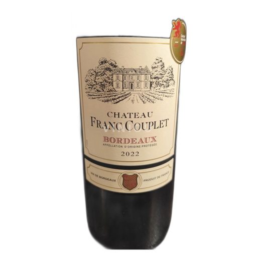 Bordeaux Château Franc Couplet Icke årgångsbetecknad