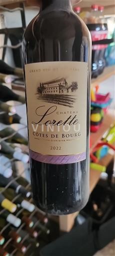 Bordéus Côtes-de-bourg Château Lorette 2022