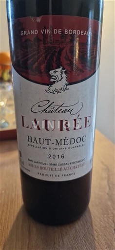 Bordeaux Haut-Médoc Château Laurée 2016
