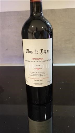 Bordeaux Margaux Clos de Bigos 2018