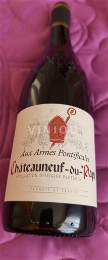 Lugina e Ronës Châteauneuf-du-Pape Aux Armes Pontificales Jo Viti