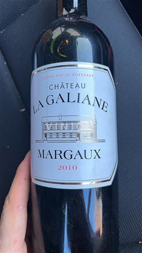 Bordeaux Margaux Château La Galiane 2010